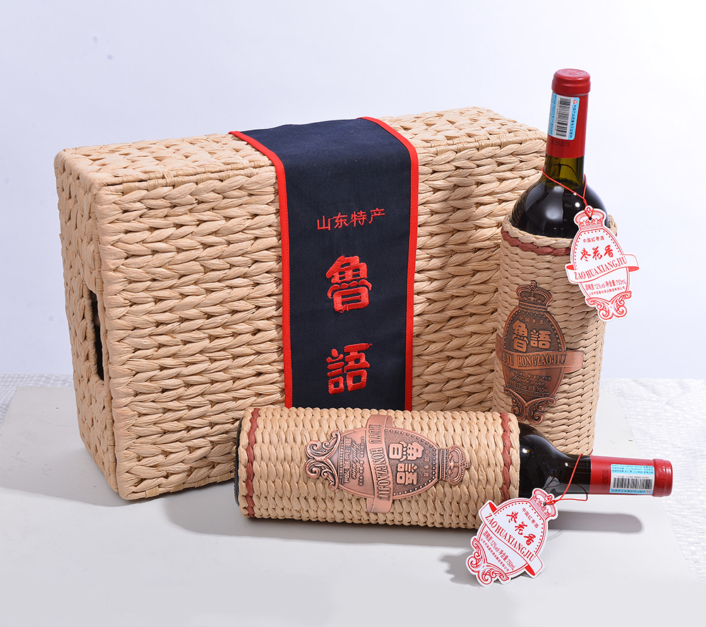4、鲁语天然发酵红枣酒草编酒蒲色750ml12度--4